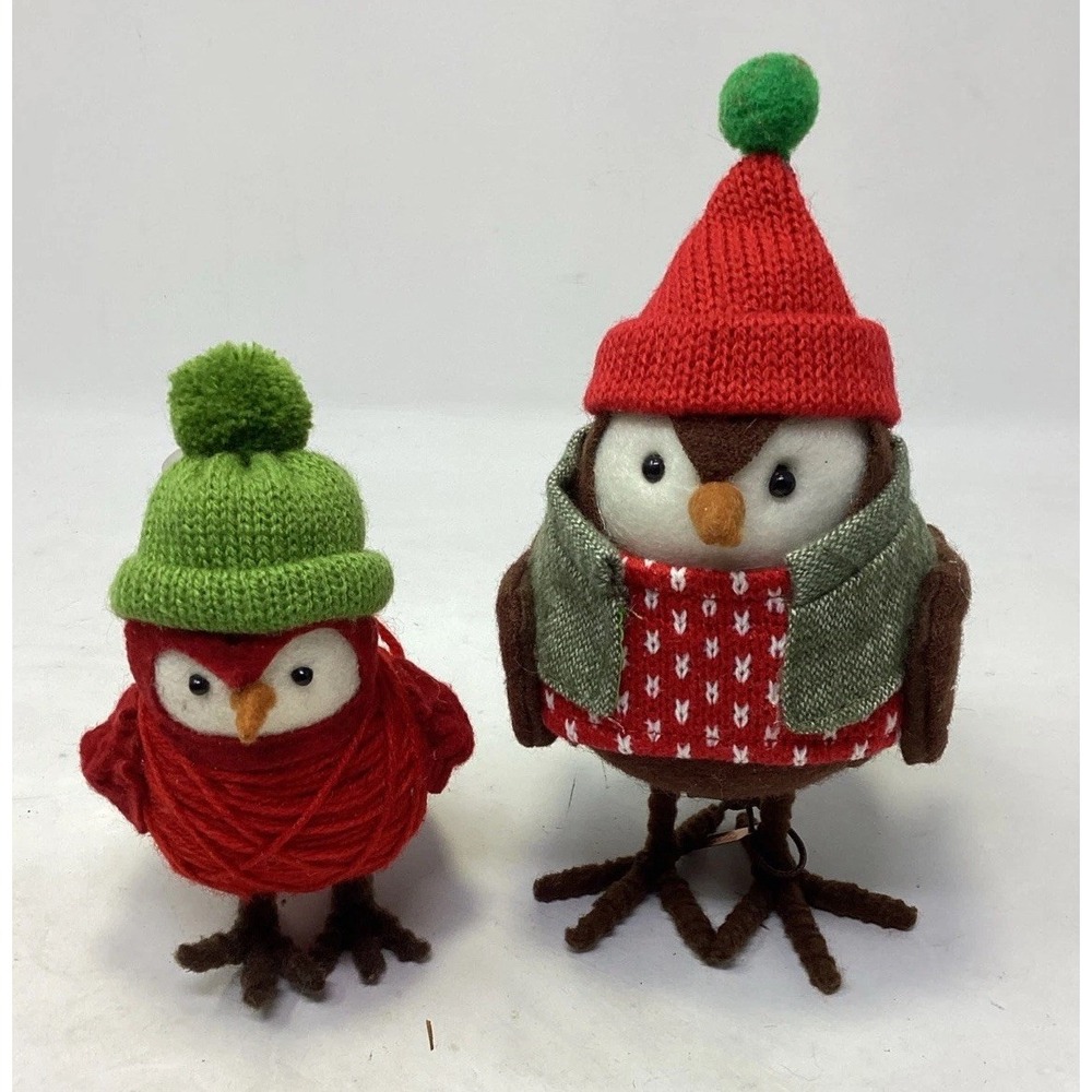 BLAZER '16 Target Wondershop Featherly Friends Brown  Winter Bird Red Hat +Extra